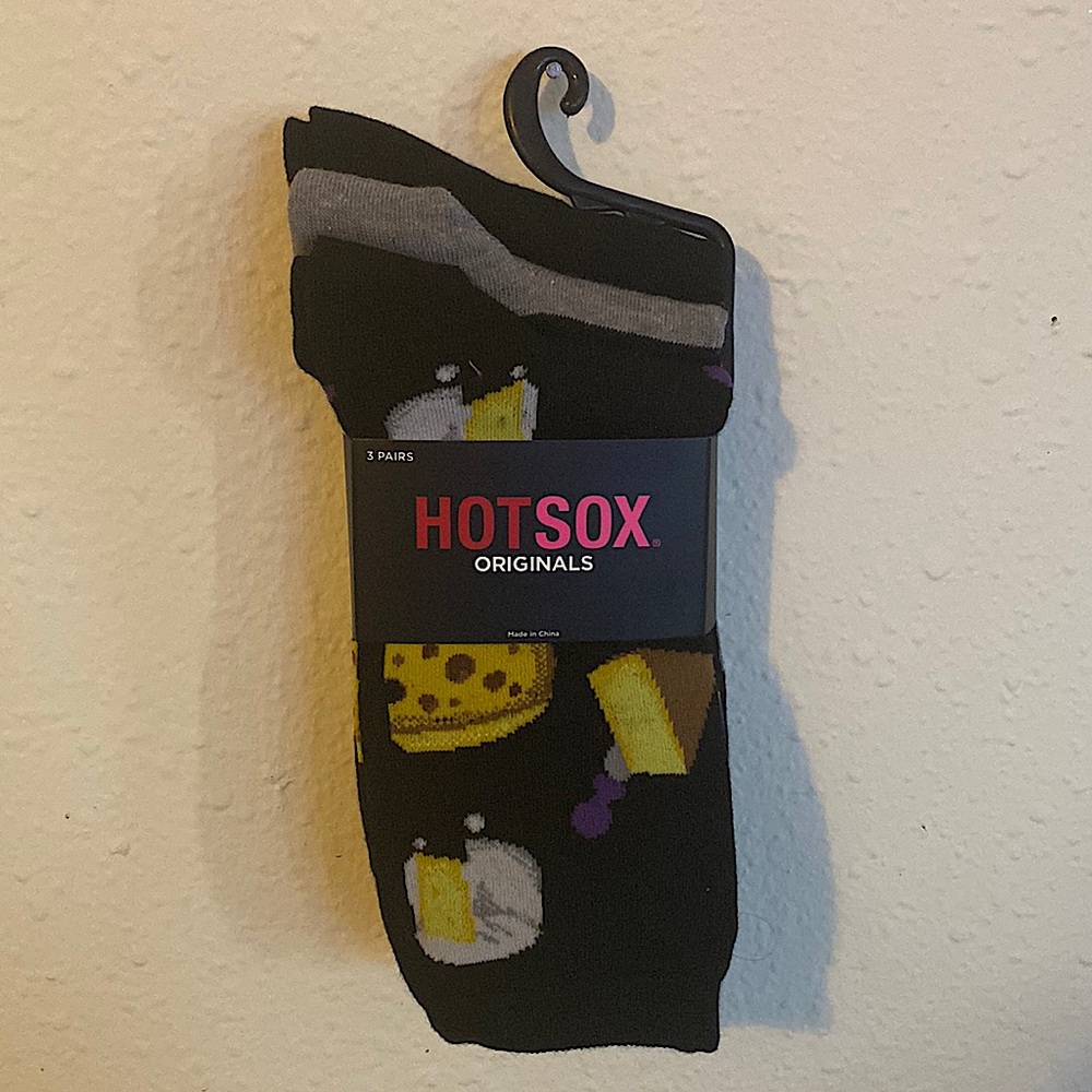 🧦 Hot Sox 3 Pairs “Cheese + Cake” Mix Bundle